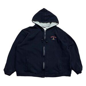 Disneyland Mickey Hoodie Mens XXL Navy Blue Zip Up 1955 Original Sweatshirt